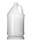 1 gallon natural-colored HDPE plastic industrial round bottle with 38-400 neck finish