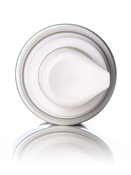 15 ml White and Matte Silver PP Airless Pump, Clear Frosted Container – A401
