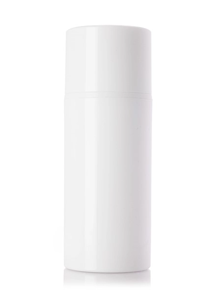 100 ml White PP Plastic Bottle and White PP Plastic Airless Pump – A488WH