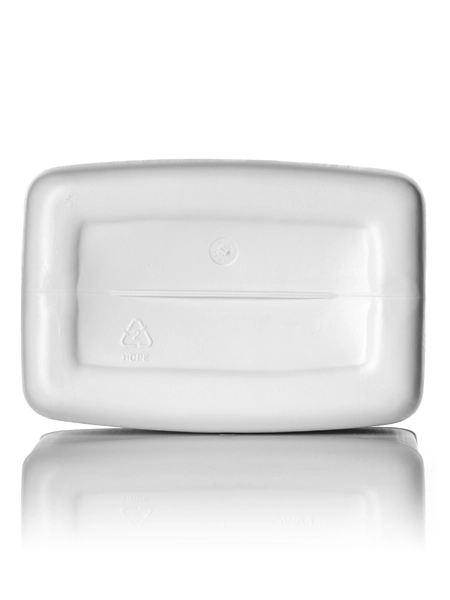 1 Gallon White HDPE Plastic F-Style Container – B053
