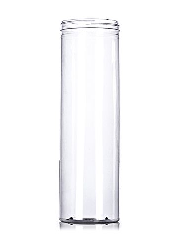 98 oz clear PVC plastic jerky canister with 110-400 neck finish