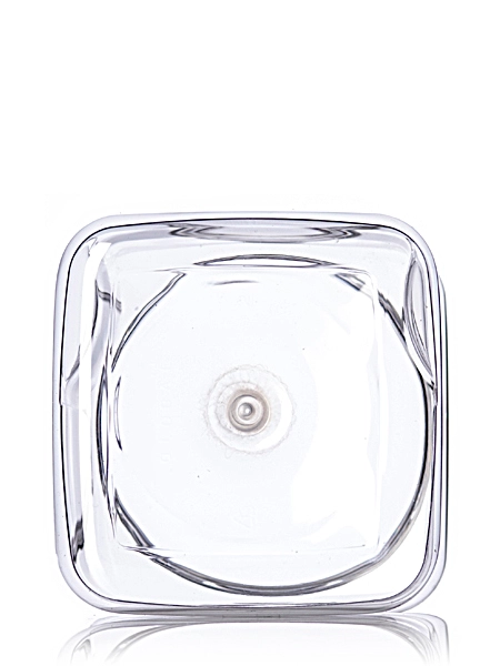 64 oz Clear PET Plastic Square Grip Container – B077