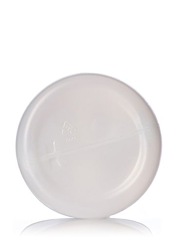 64 oz natural-colored HDPE plastic industrial round bottle with 38-400 neck finish