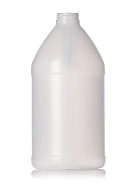64 oz Natural-Colored HDPE Plastic Industrial Round Bottle – B084P