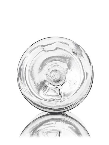 1 oz clear PET plastic cosmo round bottle with 20-410 neck finish