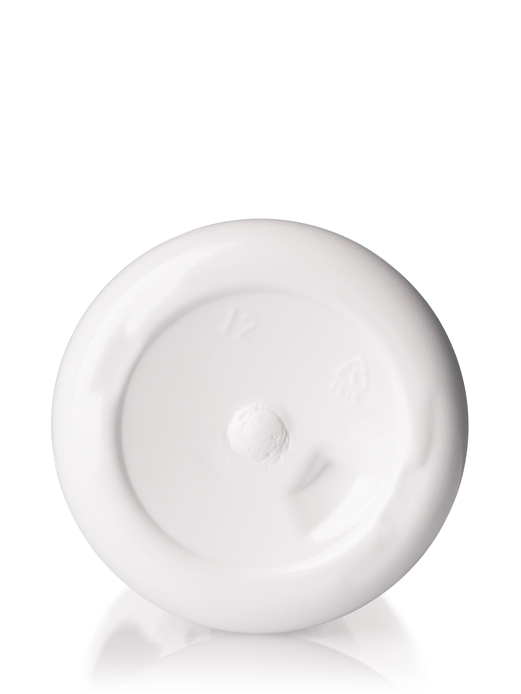 1 oz White PET Plastic Cosmo Round Bottle – B099WH
