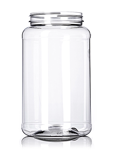 3000 cc Clear PET Plastic Wide-Mouth Container – B100