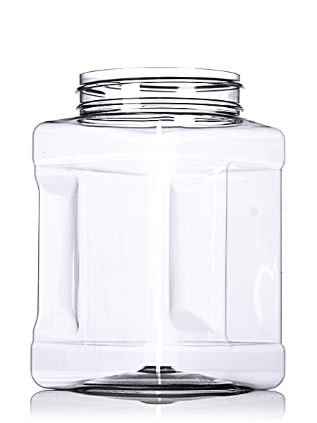 48 oz Clear PET Plastic Square Grip Container – B102