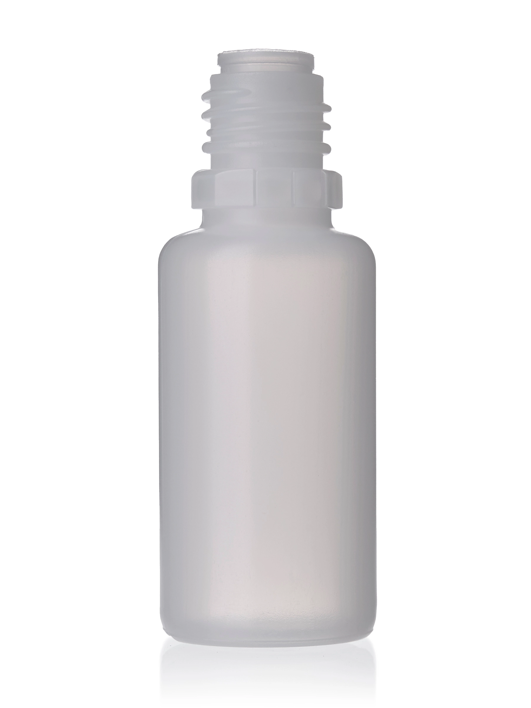 15 ml Natural-Colored LDPE Plastic Boston Round Bottle – B1040NT