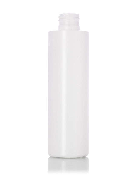3 oz White HDPE Plastic Cylinder Round Bottle – B1057WH