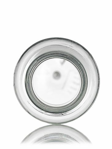 1 oz clear PET plastic bullet round bottle with 20-410 neck finish