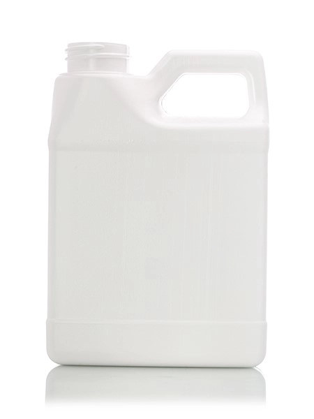 16 oz White HDPE Plastic F-Style Container – B1140WH