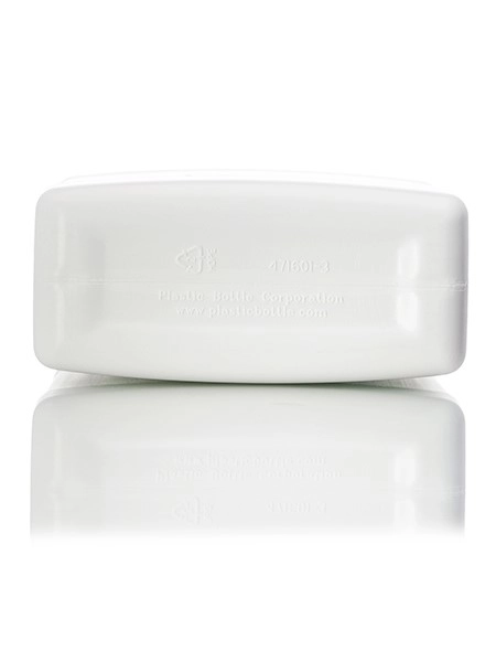 16 oz White HDPE Plastic F-Style Container – B1140WH