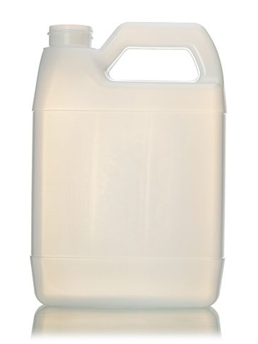32 oz natural-colored HDPE plastic f-style container with 33-400 neck finish