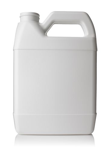 32 oz white HDPE plastic f-style container with 33-400 neck finish