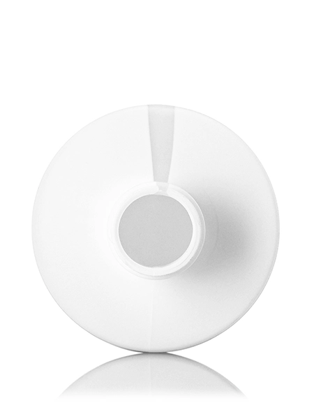 16 oz White HDPE Plastic Cylinder Round Bottle – B1144WH
