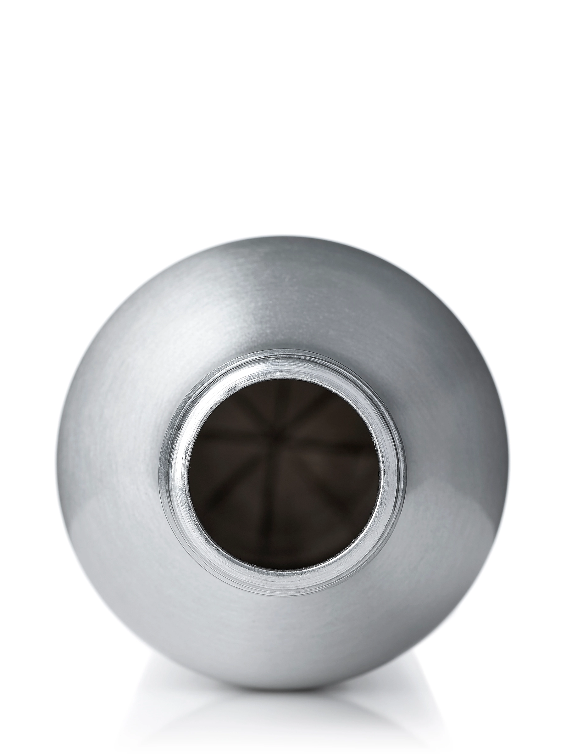 8 oz Silver Aluminum Bullet Round Bottle – B1165SL
