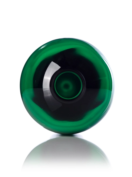 32 oz Green PET Plastic Cosmo Round Bottle – B116G