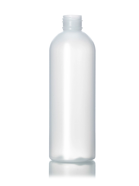 8 oz Natural-Colored HDPE Plastic Royal Round Bottle – B1175NT