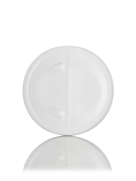 8 oz White HDPE Plastic Royal Round Bottle – B1175WH