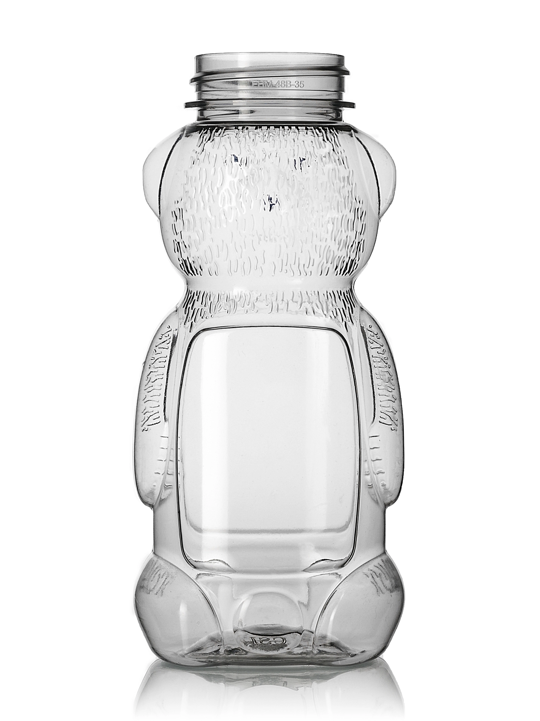 8 oz Clear PET Plastic Honey Bear Bottle (12 oz of Honey) – B1183CL