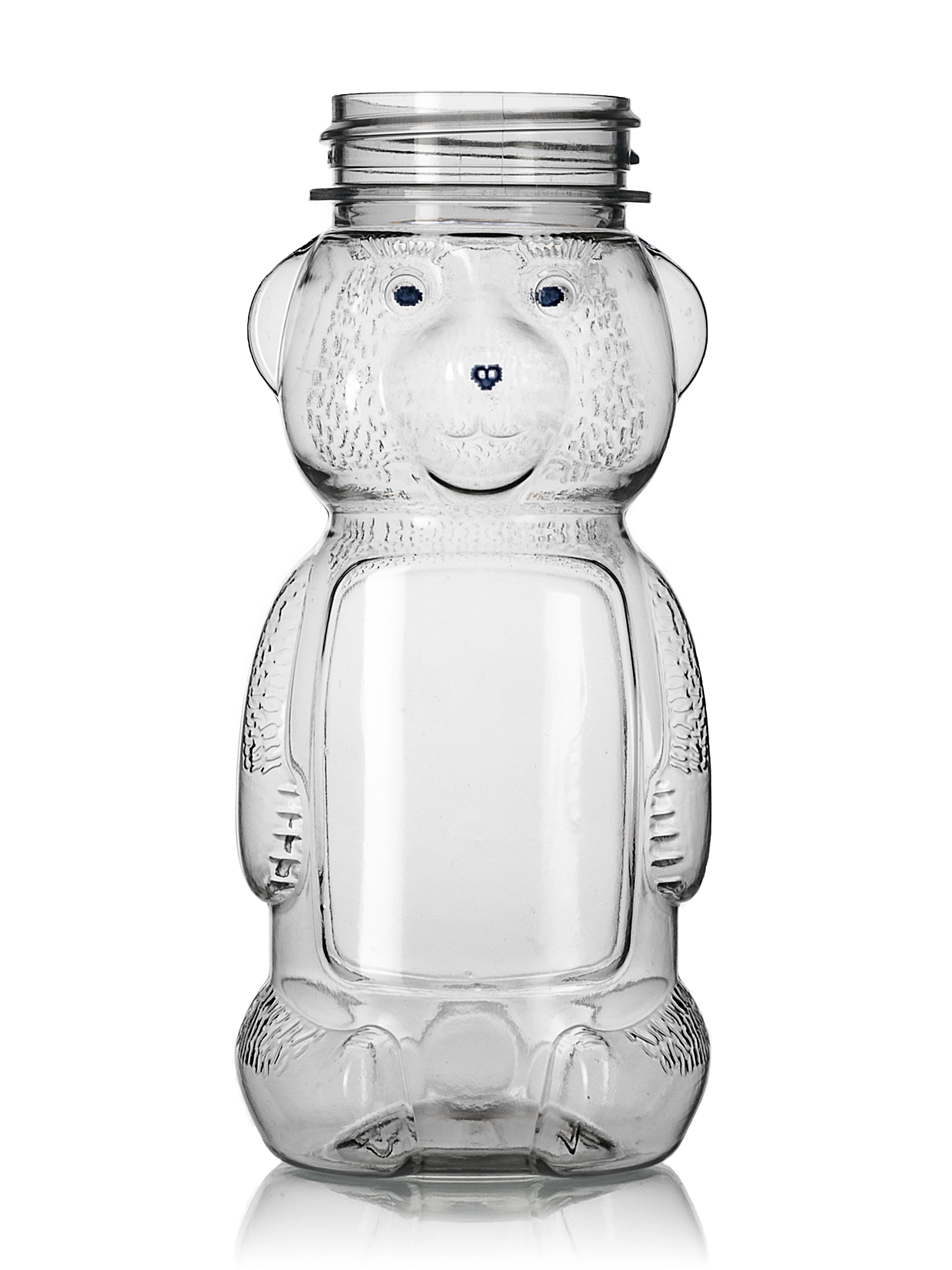5 oz Clear PET Plastic Honey Bear Bottle (8 oz of Honey) – B1188CL