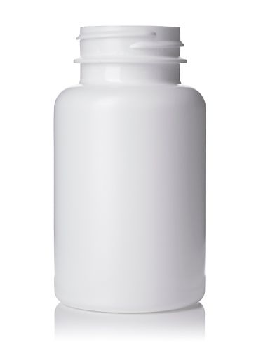 150 cc white HDPE plastic pill packer bottle with 38-400 neck finish