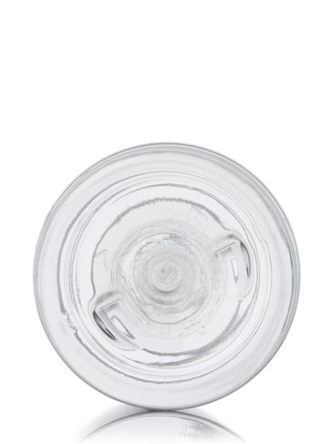 8 oz clear PET plastic cosmo round bottle with 24-410 neck finish