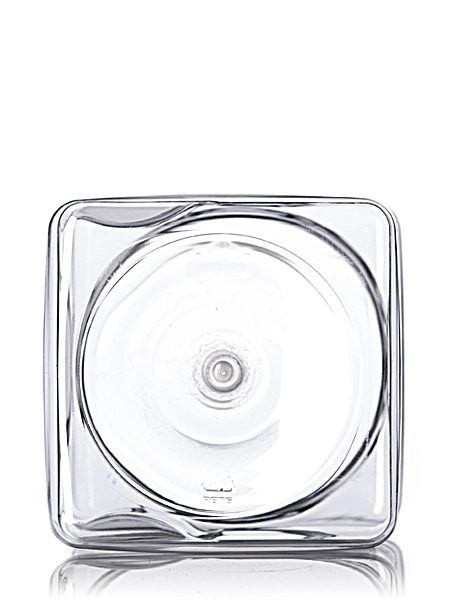 32 oz Clear PET Plastic Square Grip Container – B124
