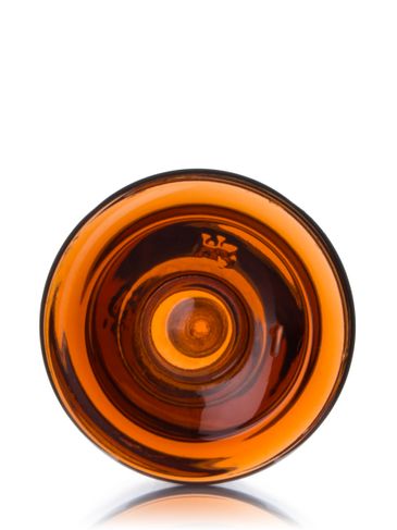 .5 oz (15 mL) amber PET plastic cosmo round bottle with 18-410 neck finish