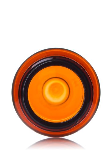 .5 oz (15 mL) amber PET plastic cosmo round bottle with 18-410 neck finish