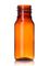 .5 oz amber PET plastic cosmo round bottle with 18-410 neck finish