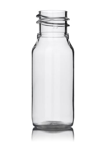 .5 oz (15 mL) clear PET plastic cosmo round bottle with 18-410 neck finish