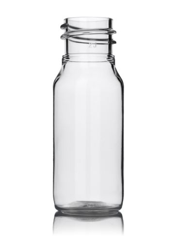 .5 oz (15 mL) clear PET plastic cosmo round bottle with 18-410 neck finish