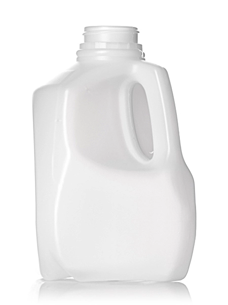 32 oz Natural-Colored HDPE Plastic Dairy or Honey Bottle – B125