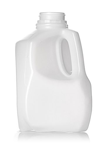 32 oz natural-colored HDPE plastic dairy or honey bottle with 38-400 neck finish