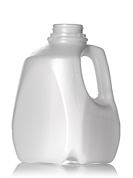 32 oz Natural-Colored HDPE Plastic Dairy or Honey Bottle – B125