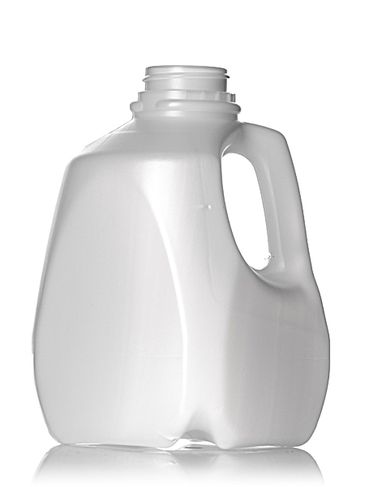 32 oz natural-colored HDPE plastic dairy or honey bottle with 38-400 neck finish