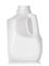 32 oz natural-colored HDPE plastic dairy bottle with 38-400 neck finish