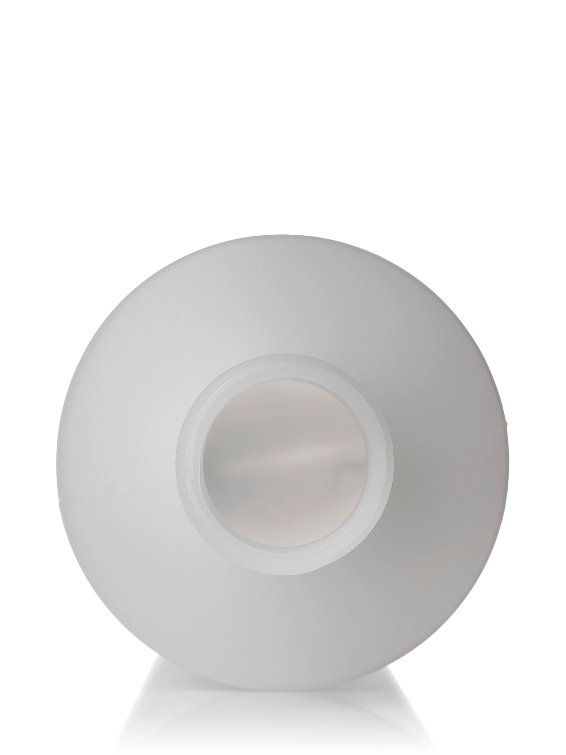 16 oz Natural-Colored HDPE Plastic Cylinder Round Bottle – B1252NT