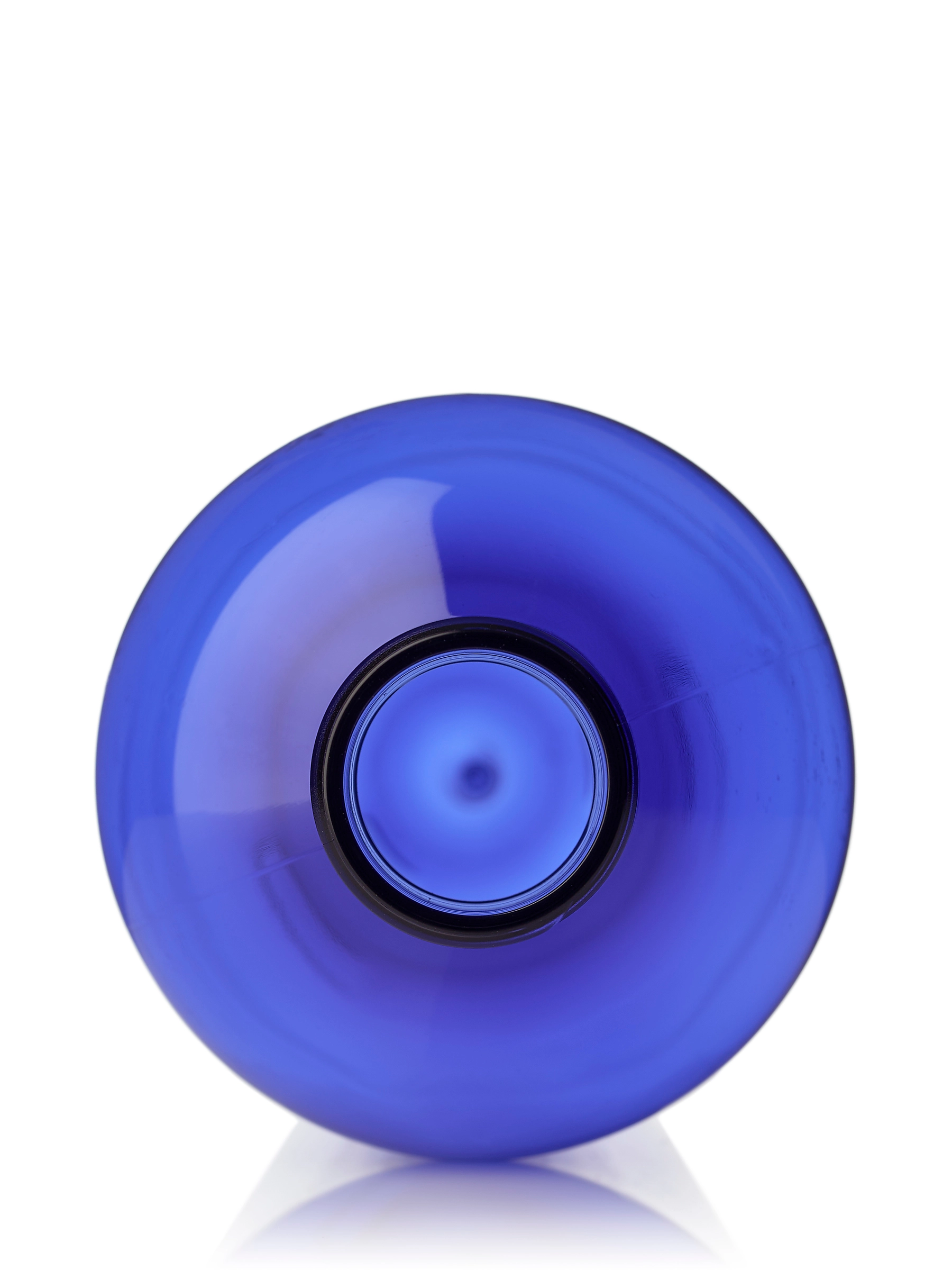 12 oz Cobalt Blue PET Plastic Boston Round Bottle – b1267bl