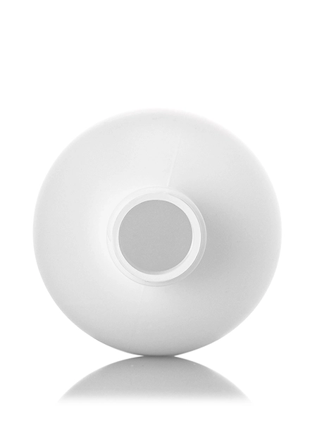 16 oz White HDPE Plastic Imperial Round Bottle – B1270WH