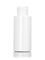 1 oz white LDPE plastic cylinder round bottle with 20-410 neck finish