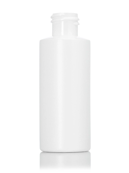 2 oz White HDPE Plastic Cylinder Round Bottle – B1288WH