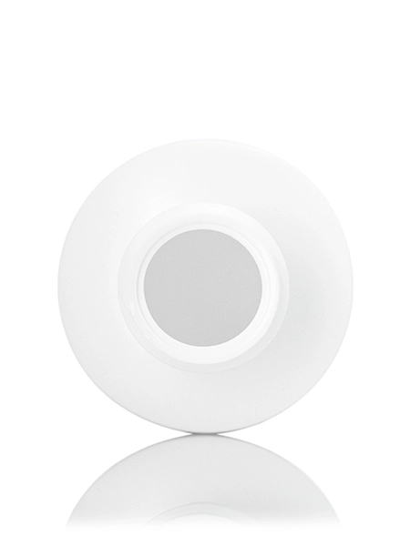 2 oz White HDPE Plastic Cylinder Round Bottle – B1288WH