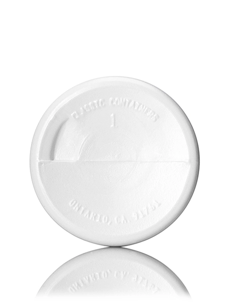 2 oz White HDPE Plastic Cylinder Round Bottle – B1288WH