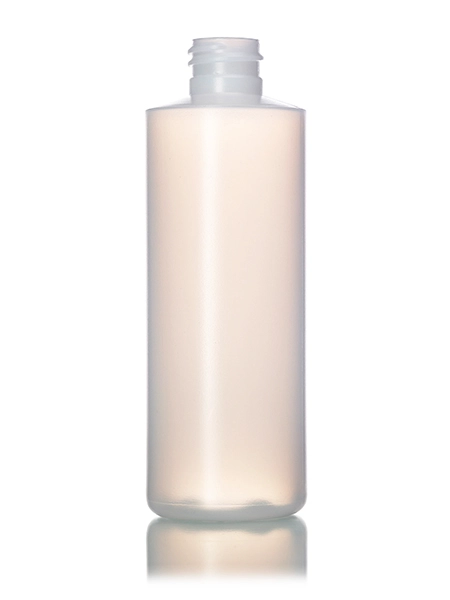 4 oz Natural-Colored HDPE Plastic Cylinder Round Bottle – B1289NT