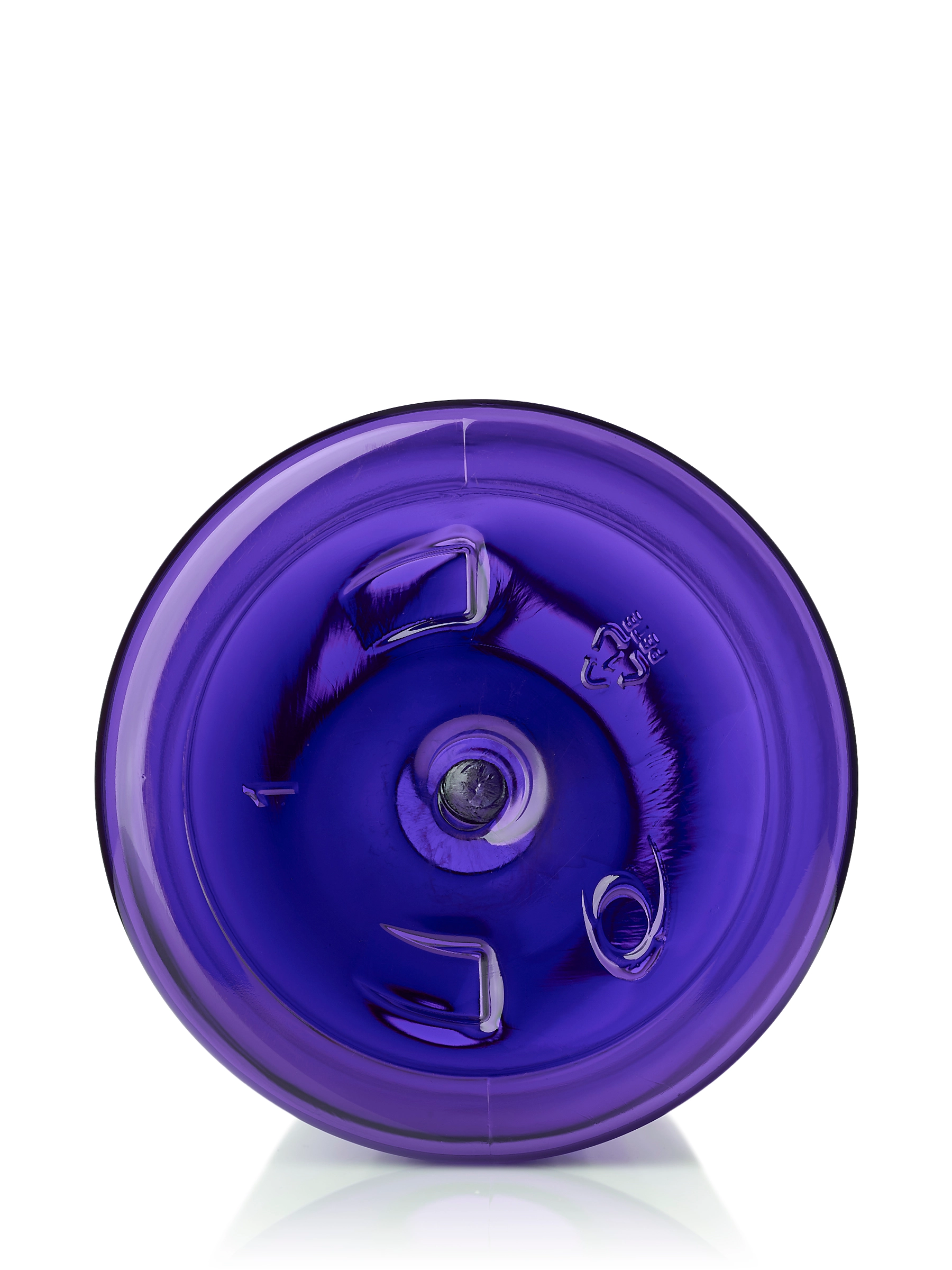 8 oz Purple PET Plastic Squat Boston Round Bottle – B1291PU