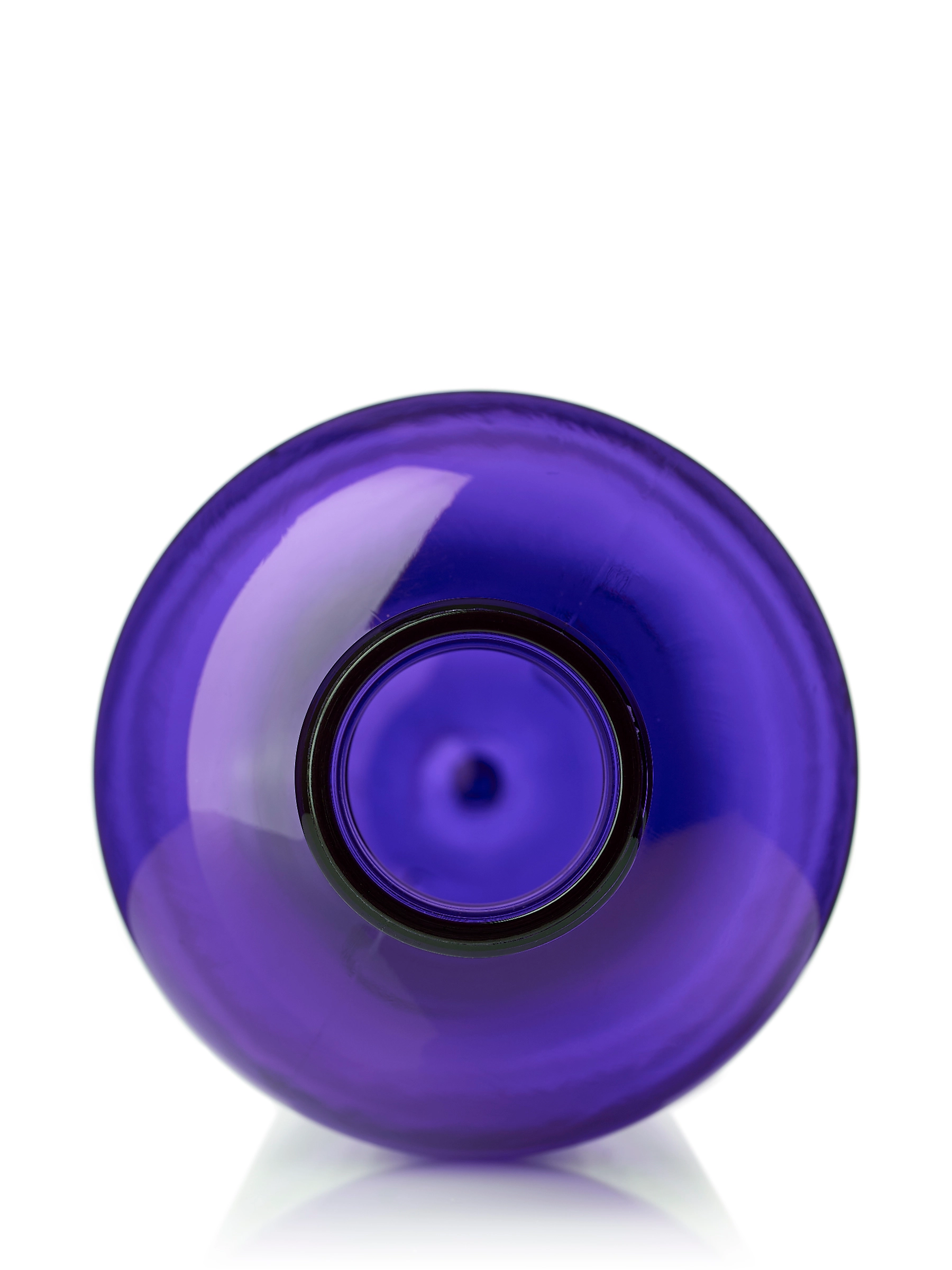 8 oz Purple PET Plastic Squat Boston Round Bottle – B1291PU