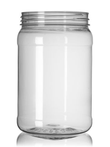 32 oz clear PET plastic wide-mouth container with 89-400 neck finish